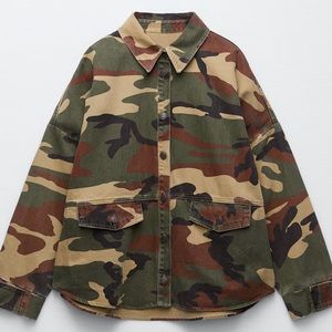 Zara Camo Printed Jacket